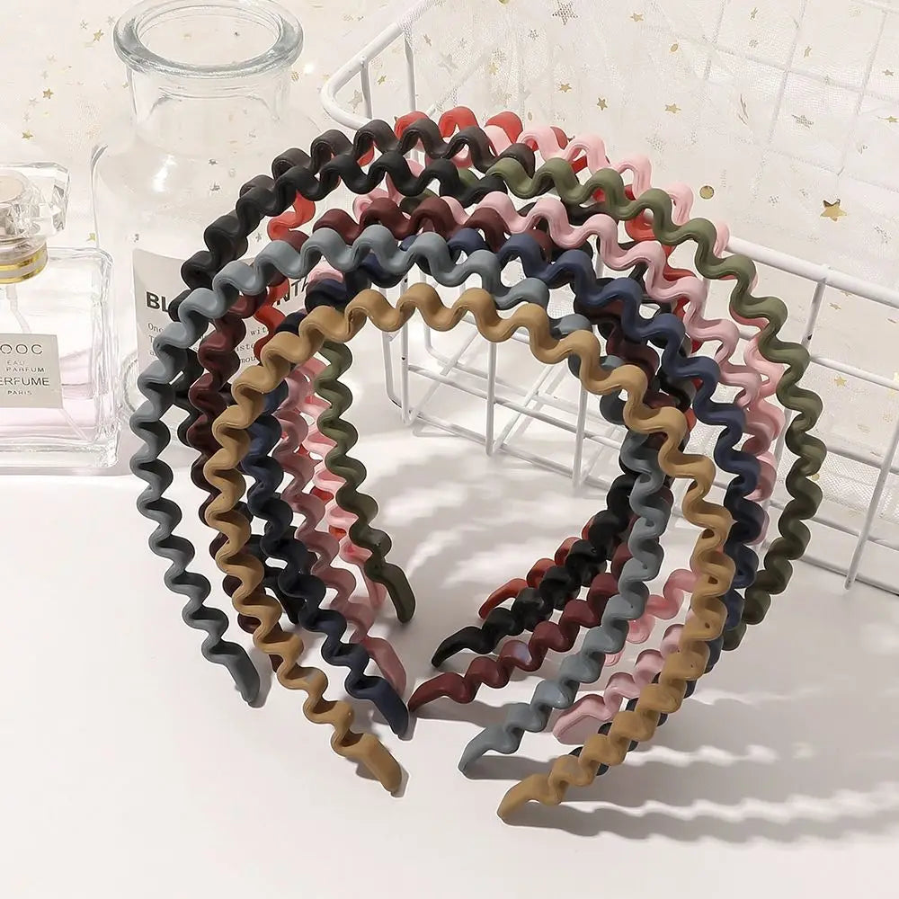 Korean Matte Teeth Wave Headband – Non-Slip Hair Hoop Hair Headband PLUSH