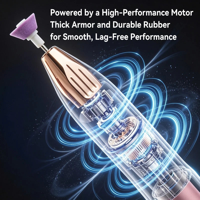 Rechargeable Electric Nail Drill – Gel & Acrylic Grinder Electric Nail Drill PLUSH