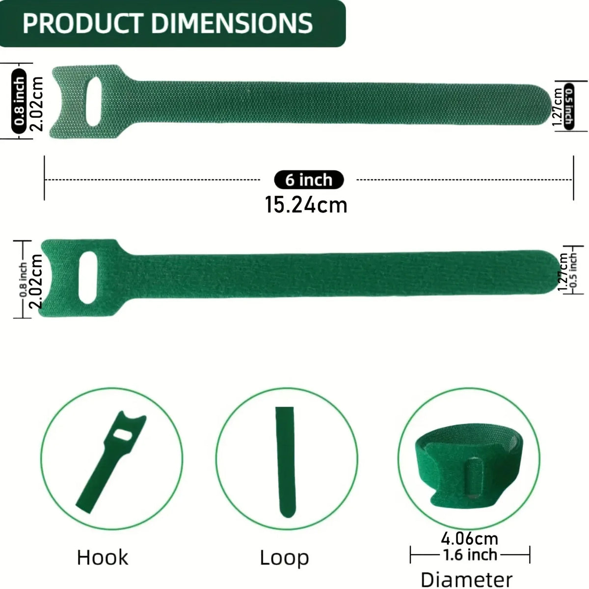 Adjustable Nylon Plant Ties – Reusable Velcro Loop Fasteners Garden Plant Ties PLUSH