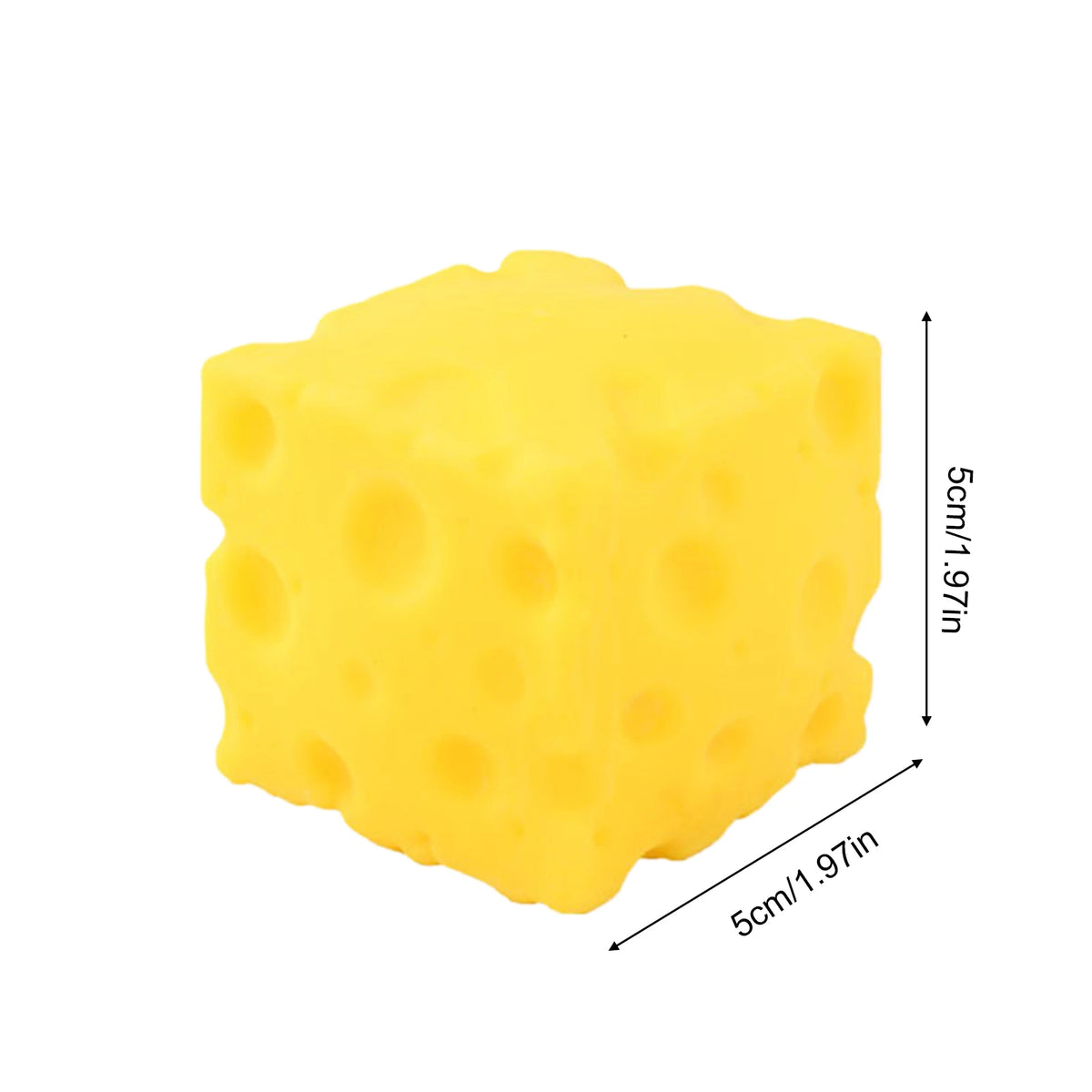 Squishy Cheese Cube Fidget Toy – Soft Slow Rebound Sensory Toy Sensory Fidget Toy PLUSH 5cm