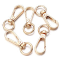 10pcs Metal Swivel Lobster Clasp Snap Hook Key Rings – Gold Jewelry Clasp Findings PLUSH kc gold