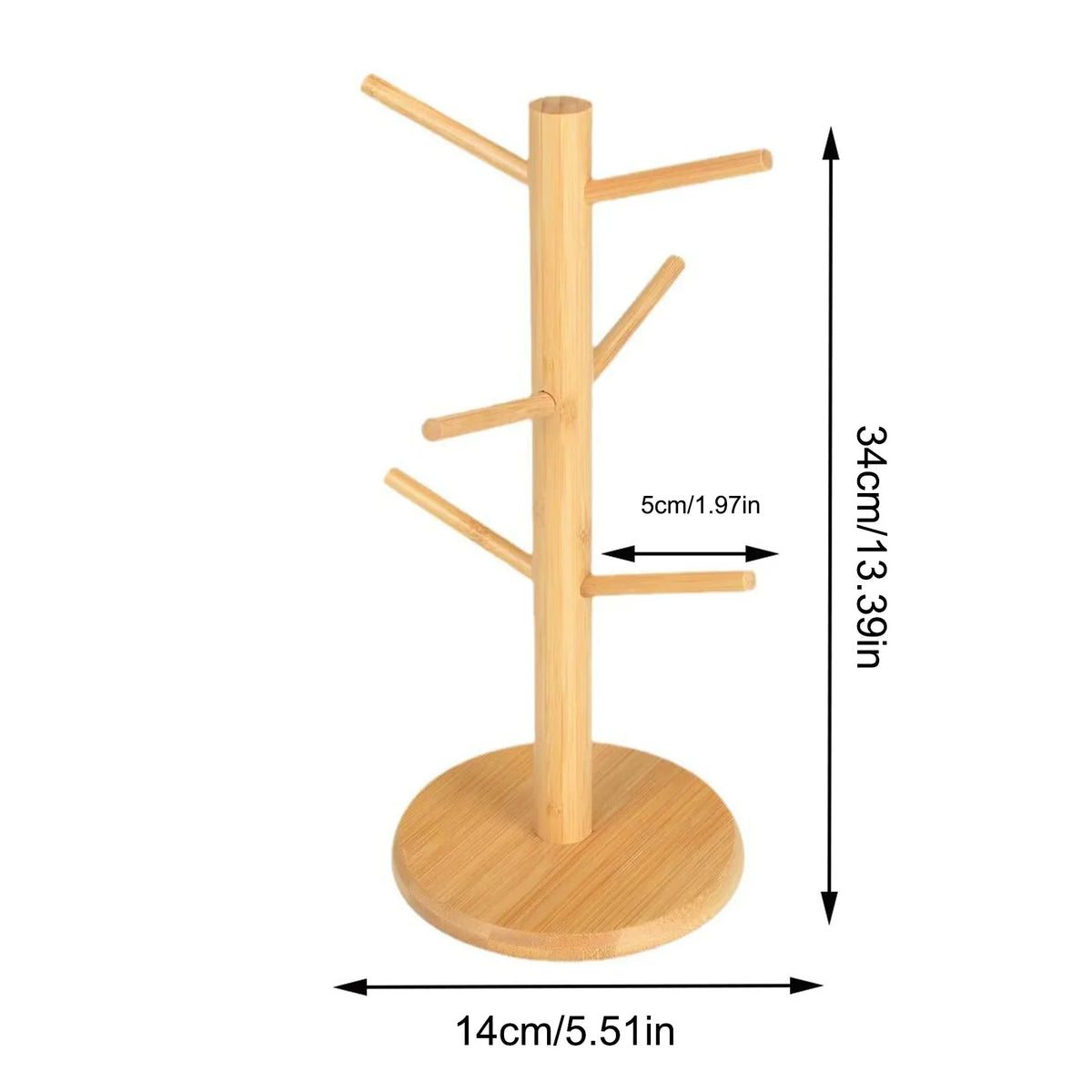 Wooden Tree Shape Pretzel & Sausage Display Holder Stand Food Display Stand PLUSH B