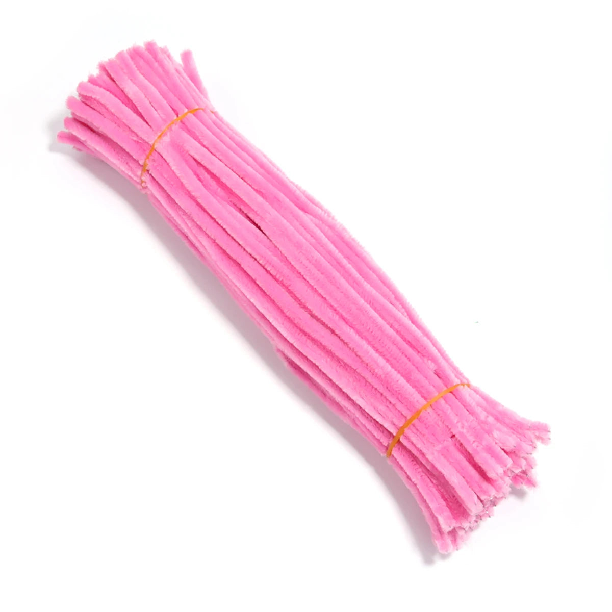 100pcs Chenille Pipe Cleaners – DIY Crafts & Jewelry Making Craft Wire Supplies PLUSH hotpink 30cm