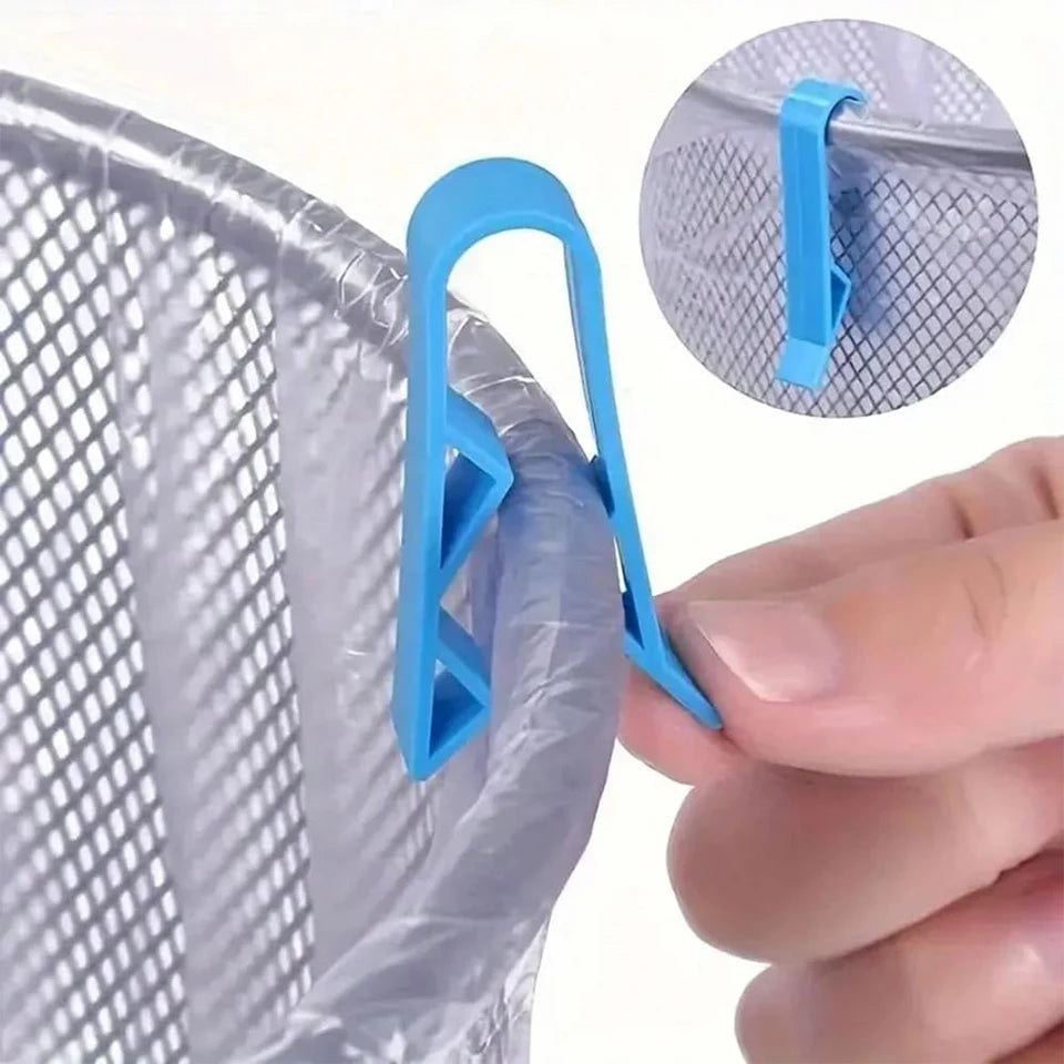 Trash Can Liner Clips Anti-Slip Bag Holder Clamps 10/20pcs Trash Bag Clips PLUSH