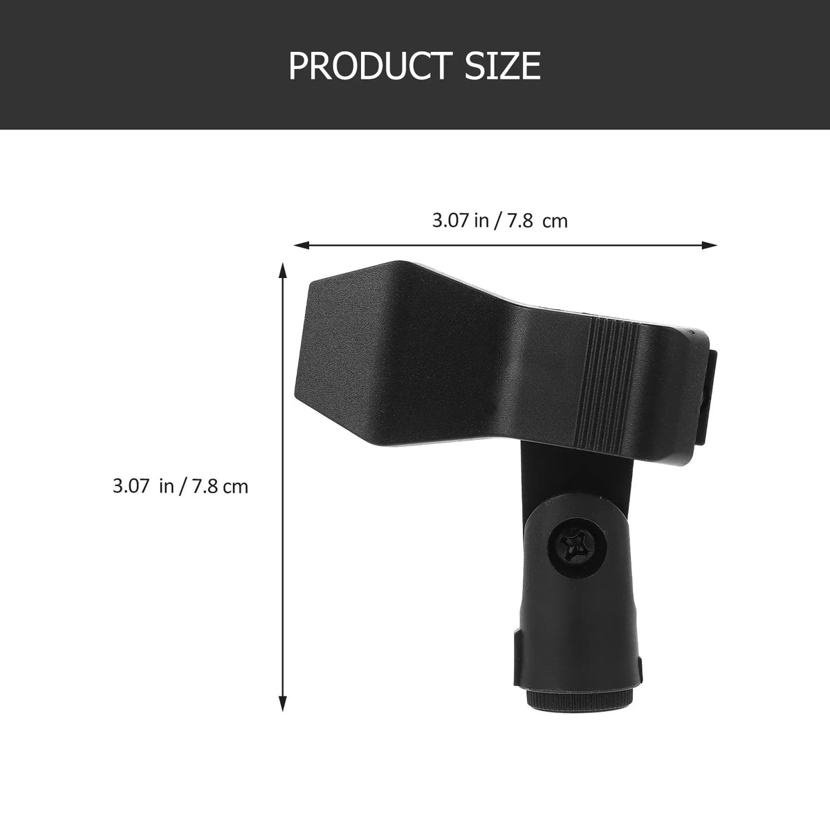 Universal Microphone Clips 6-Pack | Plastic Mic Holders for Stands Microphone Clip Holder PLUSH
