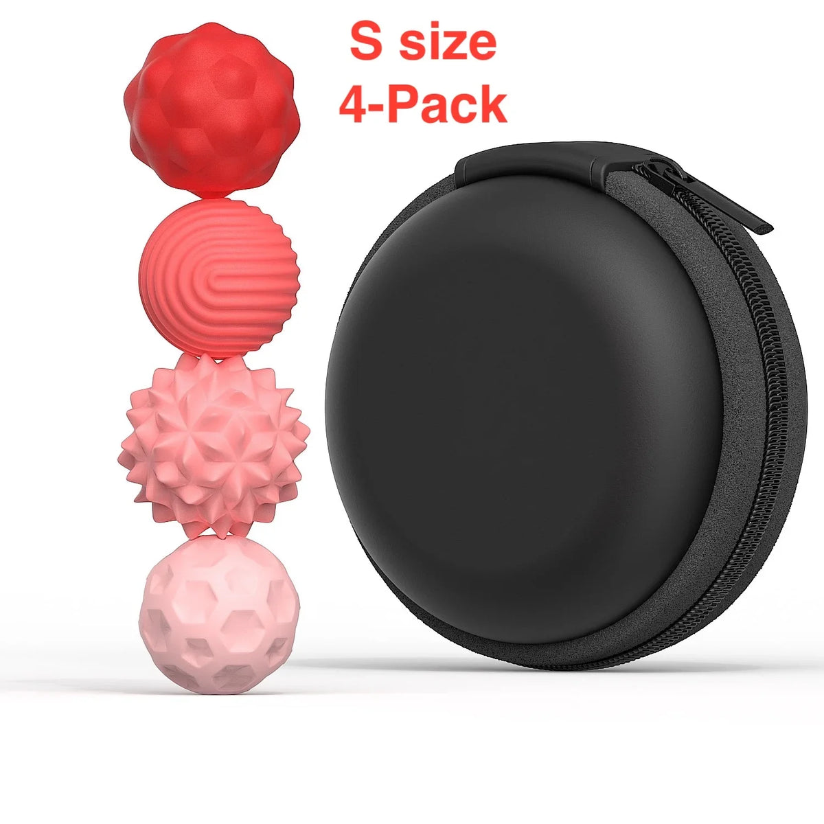 Silicone Magnetic Sensory Fidget Balls for Kids & Adults Sensory Fidget Toy PLUSH S 4-pack Pink