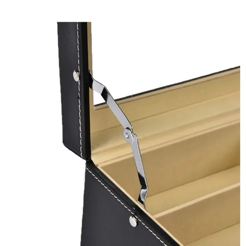 PU Leather Double Layer Glasses & Jewelry Storage Box Glasses Storage Box PLUSH