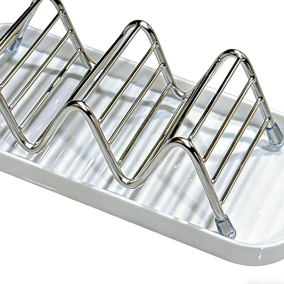 Stainless Steel Soap Dish with Drainage Tray | Bathroom Organizer Soap Dish Rack PLUSH