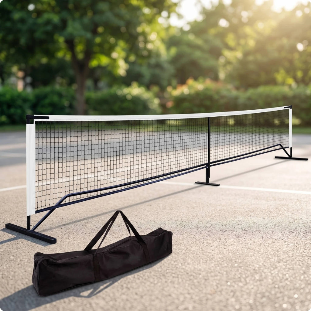 Portable Pickleball Net with Wheels – Heavy-Duty Outdoor Pickleball Net System PLUSH