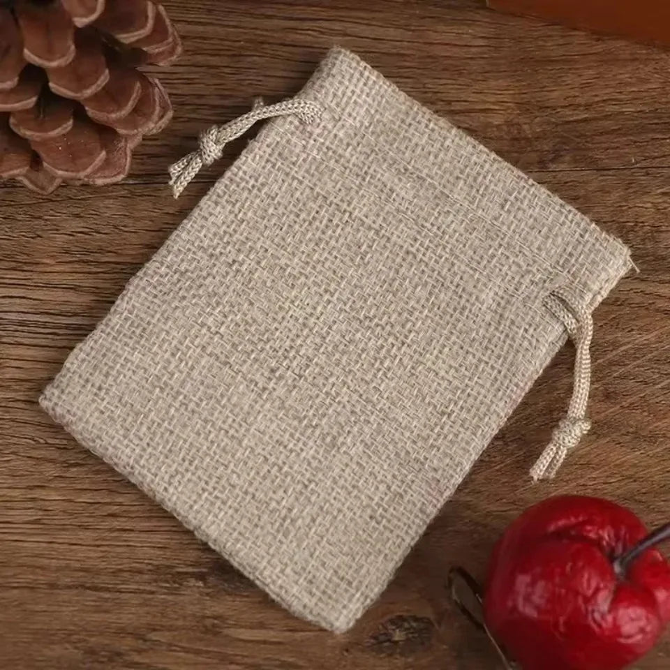 Brown Burlap Drawstring Gift Bags 10/20pcs – Wedding Favors Drawstring Gift Bags PLUSH