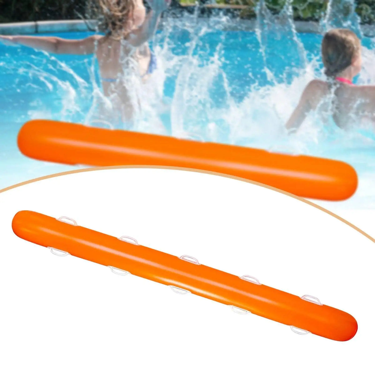 Swim Noodle Solid Foam Core – Pool Beach & Lake Float Toy Pool Float Noodle PLUSH orange