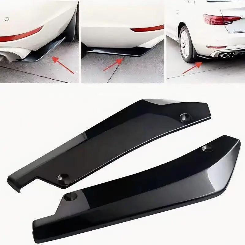 Universal Rear Bumper Lip Diffuser – Carbon Fiber Side Skirt Bumper Lip Diffuser PLUSH