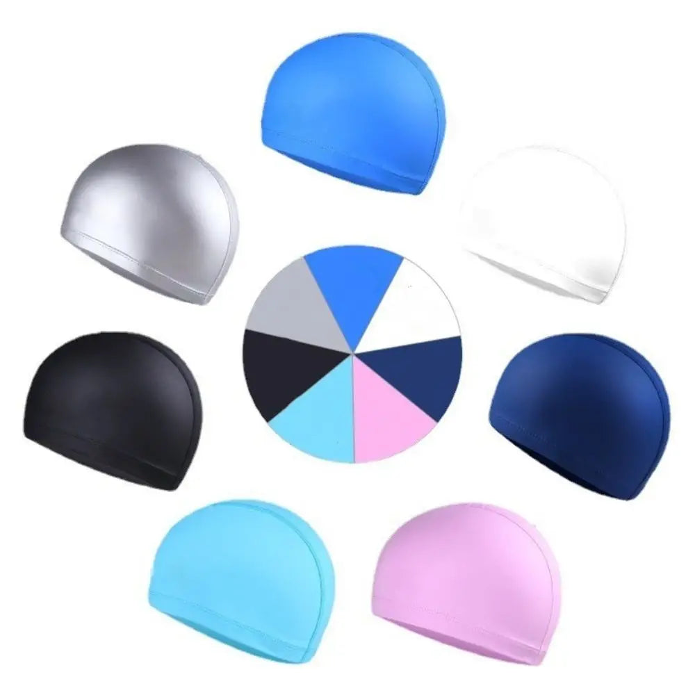 Waterproof Swim Cap for Long Hair – Plus Size Flexible Swim Hat Swim Cap PLUSH