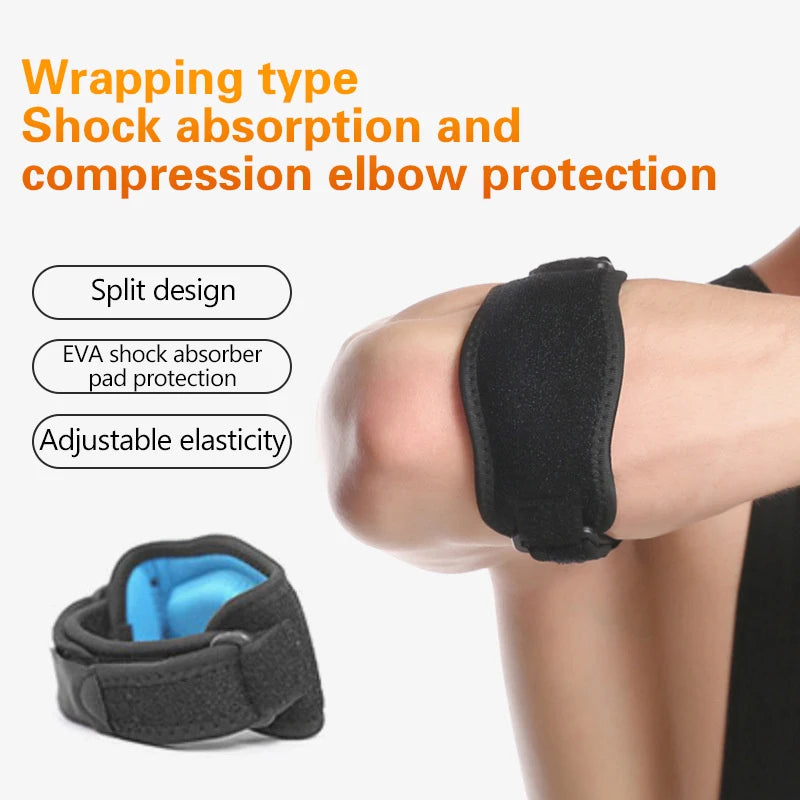 Adjustable Elbow Support Strap – Sports Brace for Tennis & Golf Elbow Support Brace PLUSH