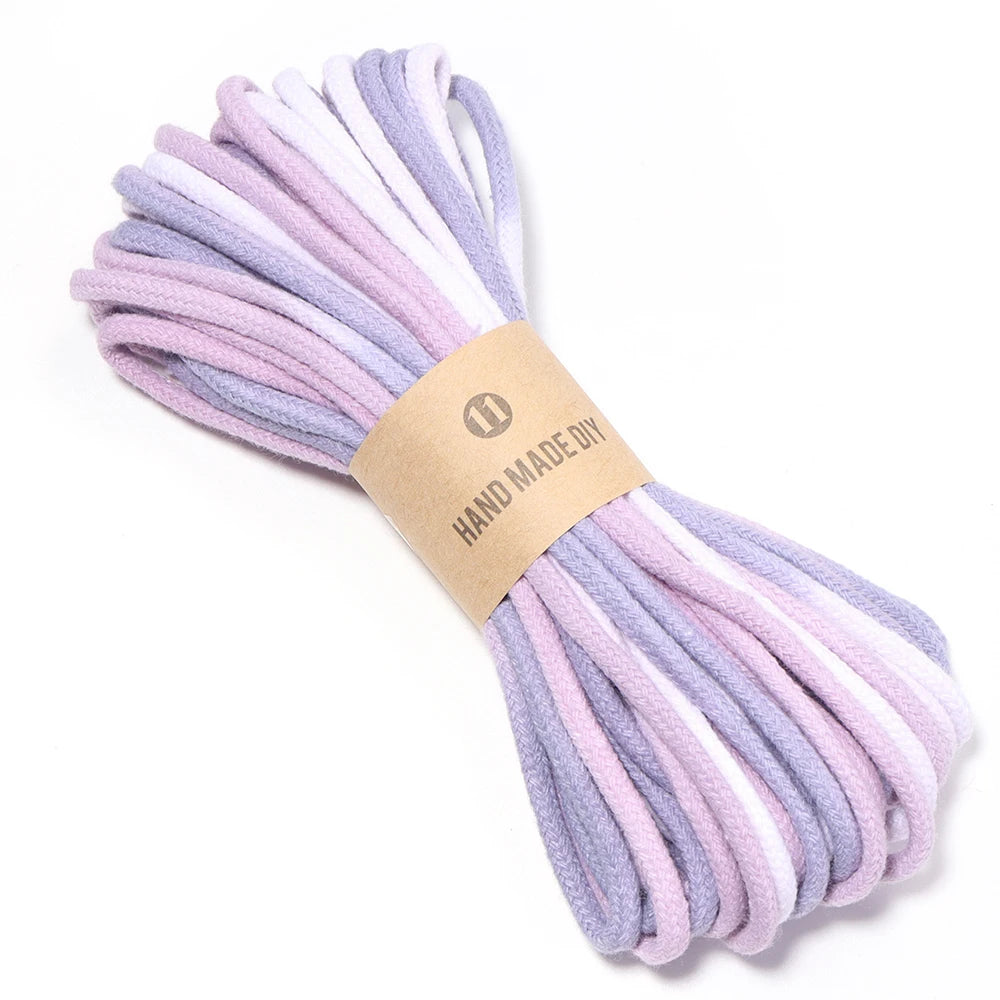 4mm Gradient Tie Dye Cotton Macrame Cord 10 Yards – DIY Craft Macrame Cord PLUSH 07