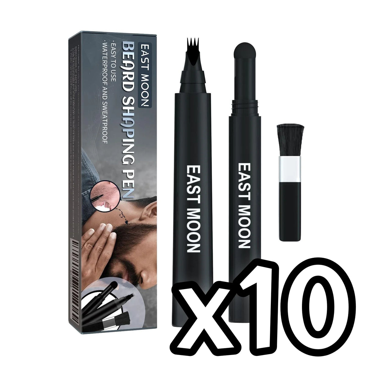 Waterproof Beard Filler Pen Set – 2-in-1 Grooming Kit Beard Grooming Pen PLUSH 10 SET