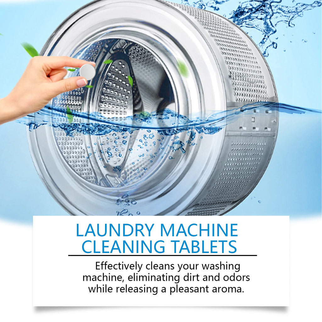 12pcs Washing Machine Cleaning Effervescent Tablets | Jue-Fish Washer Cleaning Tablets PLUSH