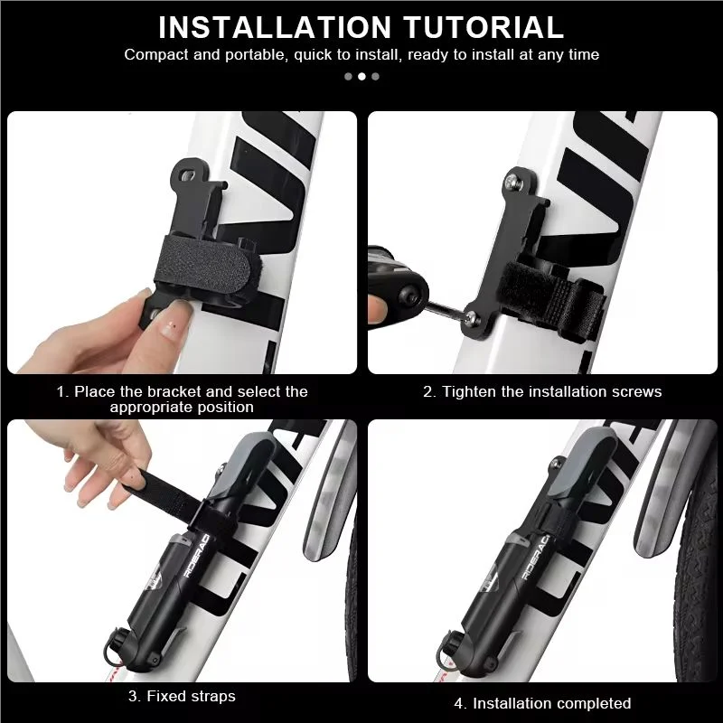Portable Bike Pump Schrader Presta Valve – Digital Gauge MTB Bicycle Hand Pump PLUSH