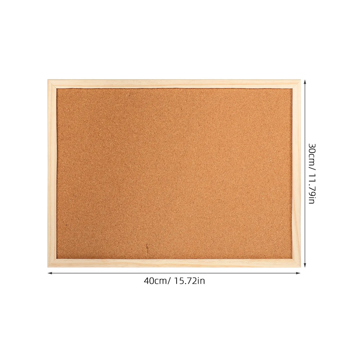 Wood Cork Bulletin Board – Wall Mount Memo & Photo Display Cork Bulletin Board PLUSH