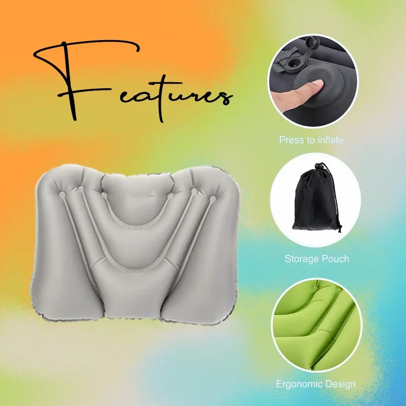 Inflatable Lumbar Support Pillow – Office, Car & Travel Cushion Inflatable Lumbar Pillow PLUSH