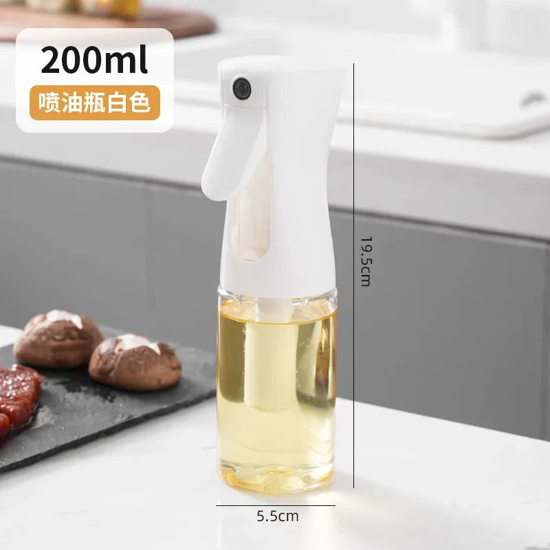 Oil Spray Bottle for Kitchen & Air Fryer – 200/300/500ml Oil Spray Bottle PLUSH White-200ml-1PCS