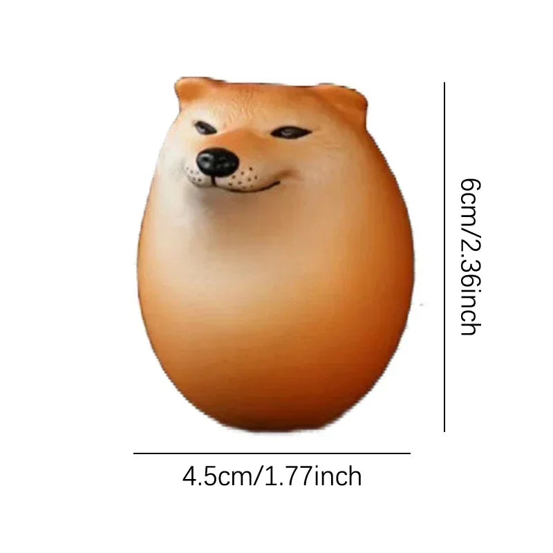 Shiba Inu Egg Figurine – Realistic Dog Statue Desktop Decor Dog Figurine Decor PLUSH 1PC 4XL