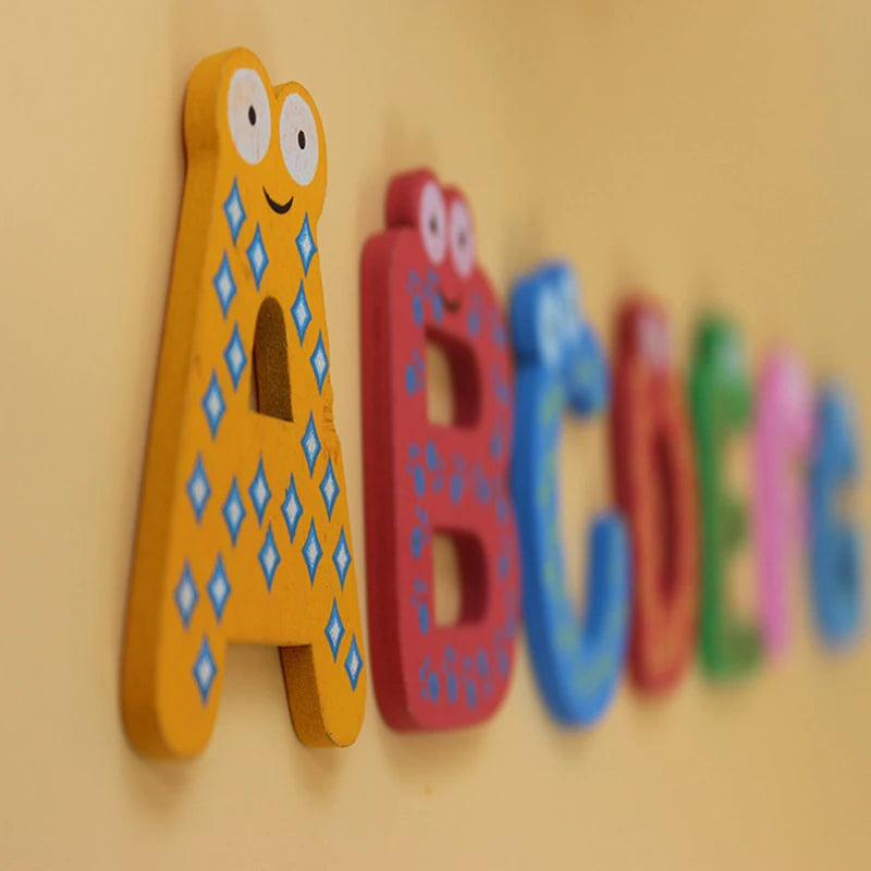 Magnetic Wooden Alphabet Fridge Magnets – Educational Kids Toy Educational Kids Toy PLUSH