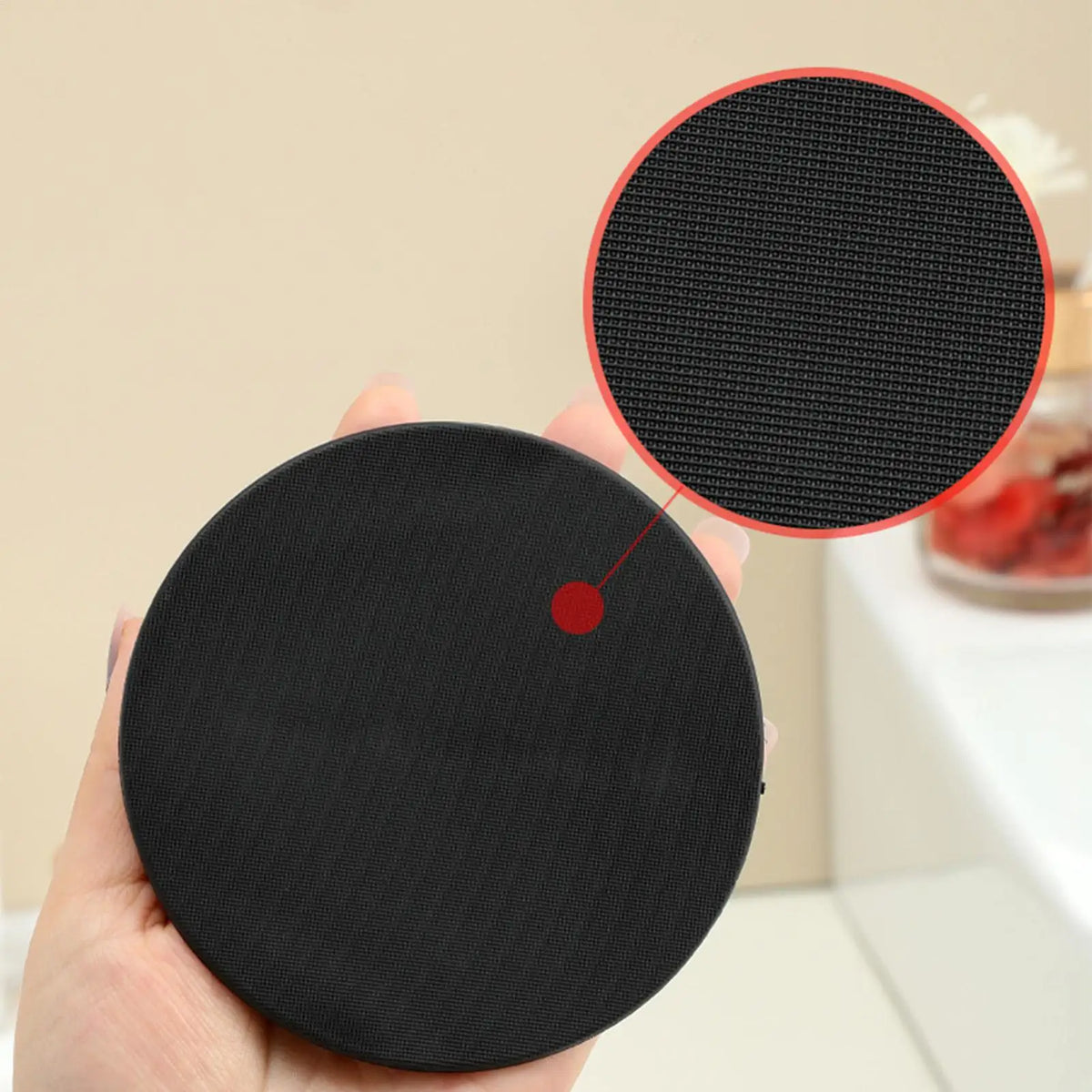 Rubber Exfoliating Bath Scrubber – Circular Body Shower Brush Bath Scrubber Brush PLUSH