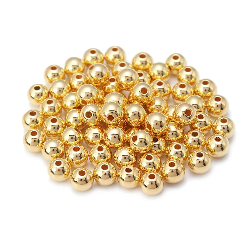 Gold CCB Round Spacer Beads 3–14mm | DIY Jewelry Making Jewelry Spacer Beads PLUSH Gold 14mm x 20pcs