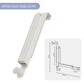 Foldable Door Hooks 6-Hook Aluminum Scalable Storage Rack Door Hook Rack PLUSH Hook 2CM