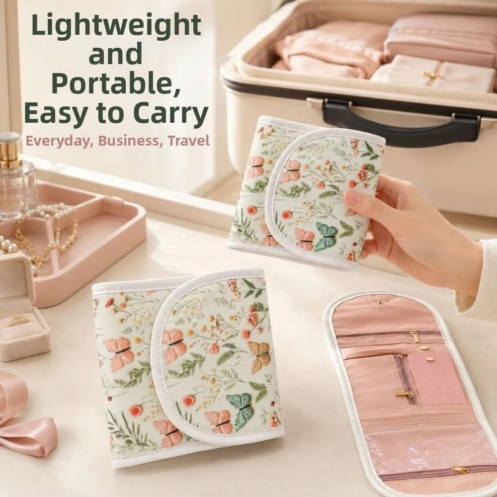 Foldable Anti-Scratch Jewelry Storage Bag with Zipper Jewelry Storage Bag PLUSH