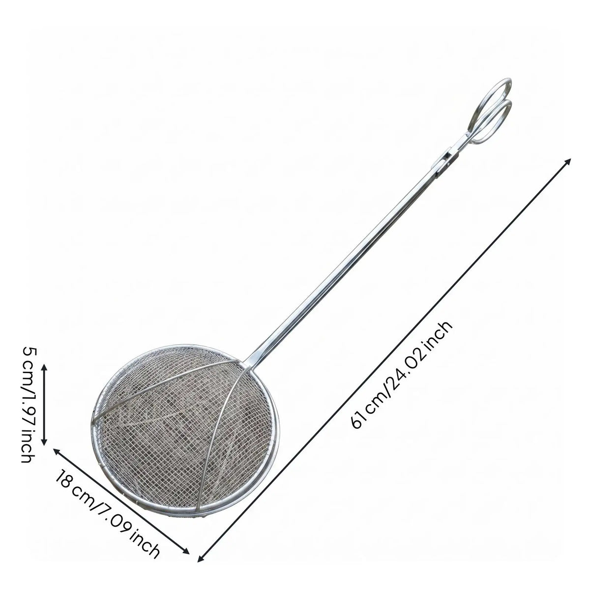 Stainless Steel Prawn Clamp Net – Handheld Mesh Fishing Tool Fishing Clamp Net PLUSH