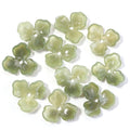 10pcs Two-Tone Flower Acrylic Bead Caps 22mm – DIY Jewelry Acrylic Bead Caps PLUSH Matcha Green