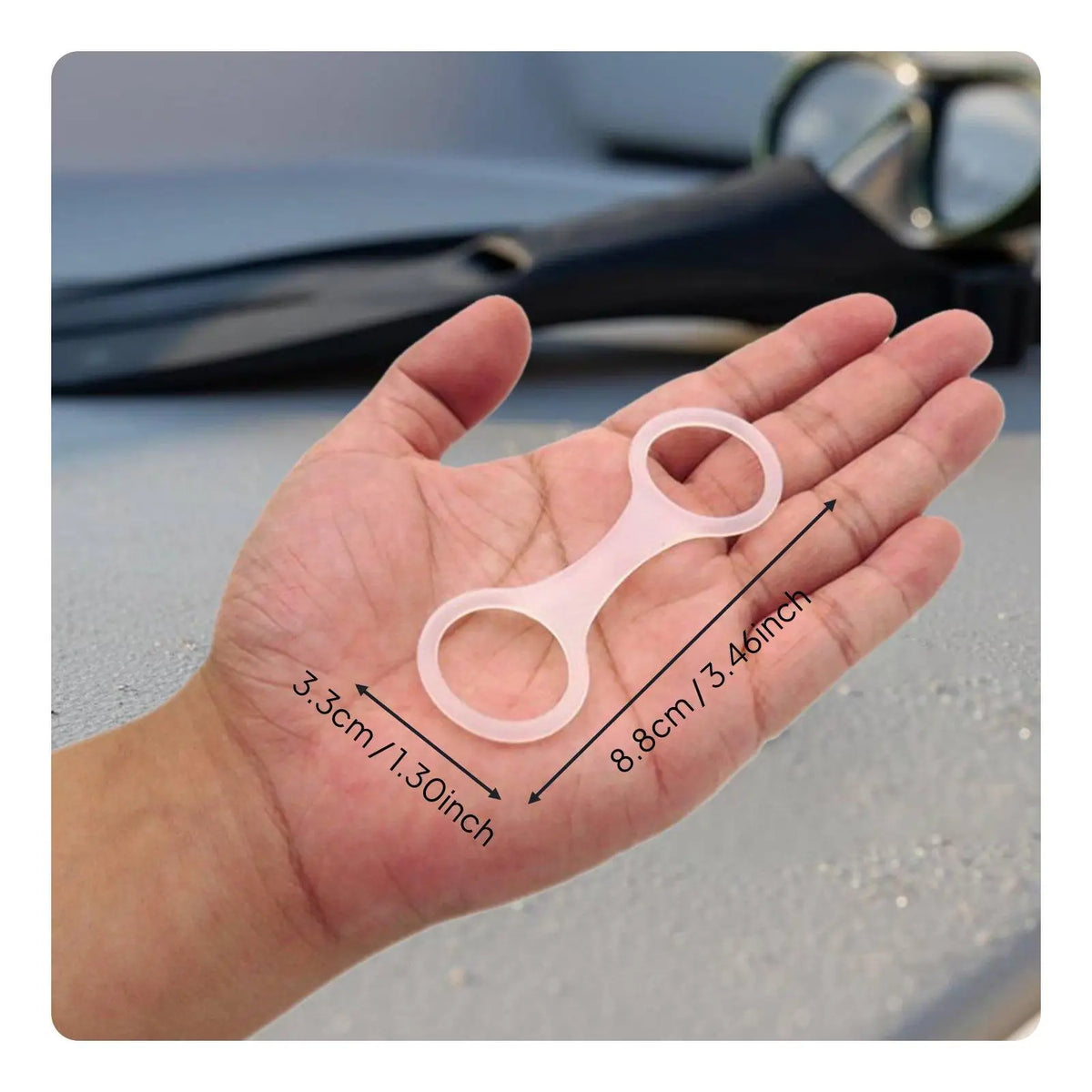 Silicone Snorkel Keeper Double Loop Clip – 2 Pack Snorkel Keeper Clip PLUSH