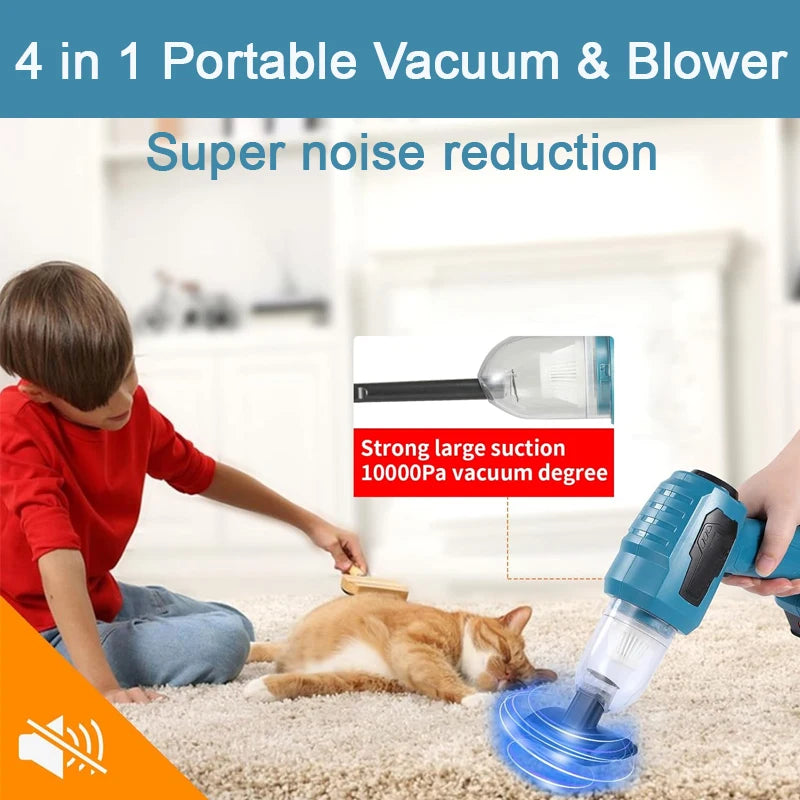 ZWINCKY 4-in-1 Cordless Vacuum & Blower for Makita 18V Cordless Handheld Vacuum PLUSH