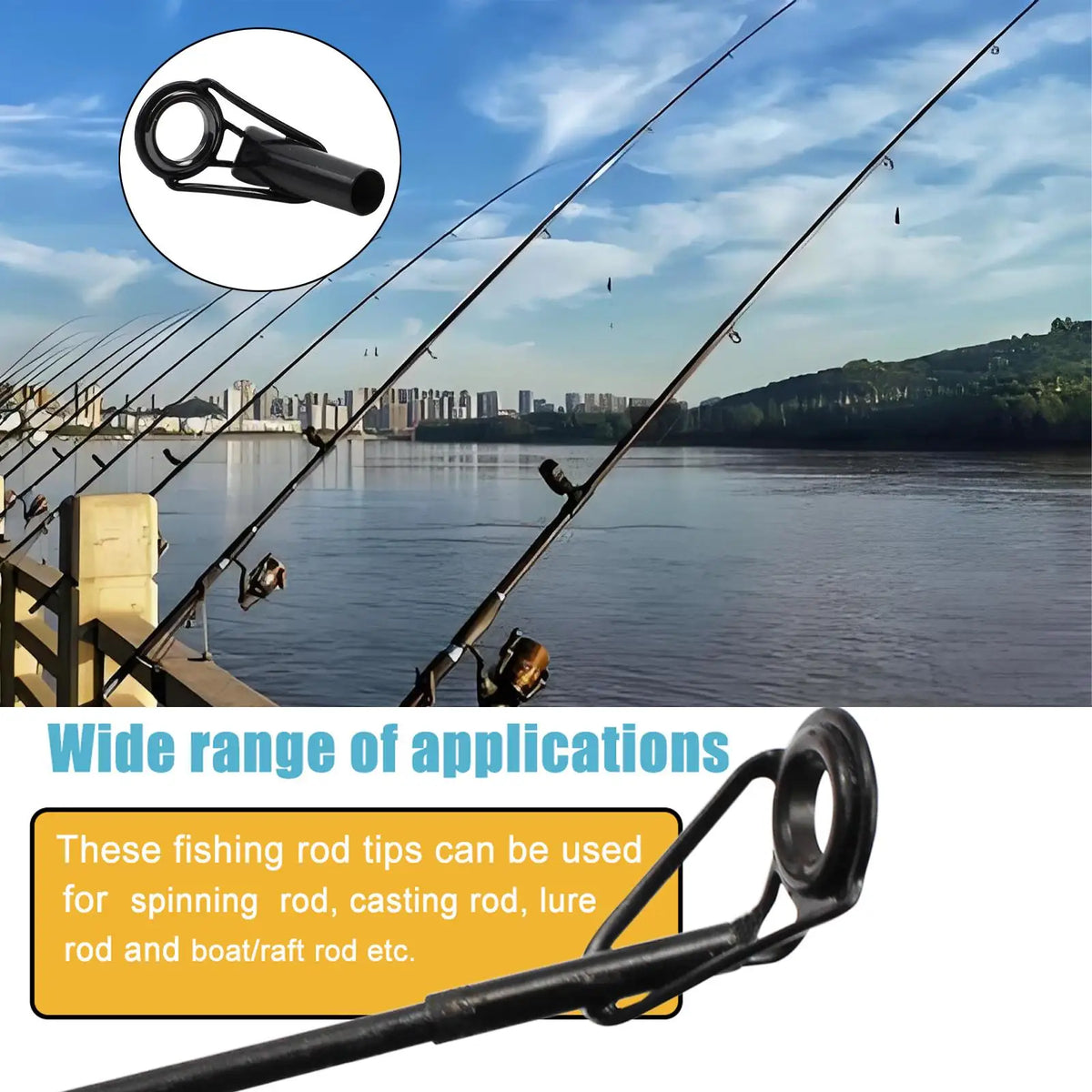 Fishing Rod Tip Repair Kit – Ceramic Guides & Stainless Steel Rod Tip Repair Kit PLUSH StyleC