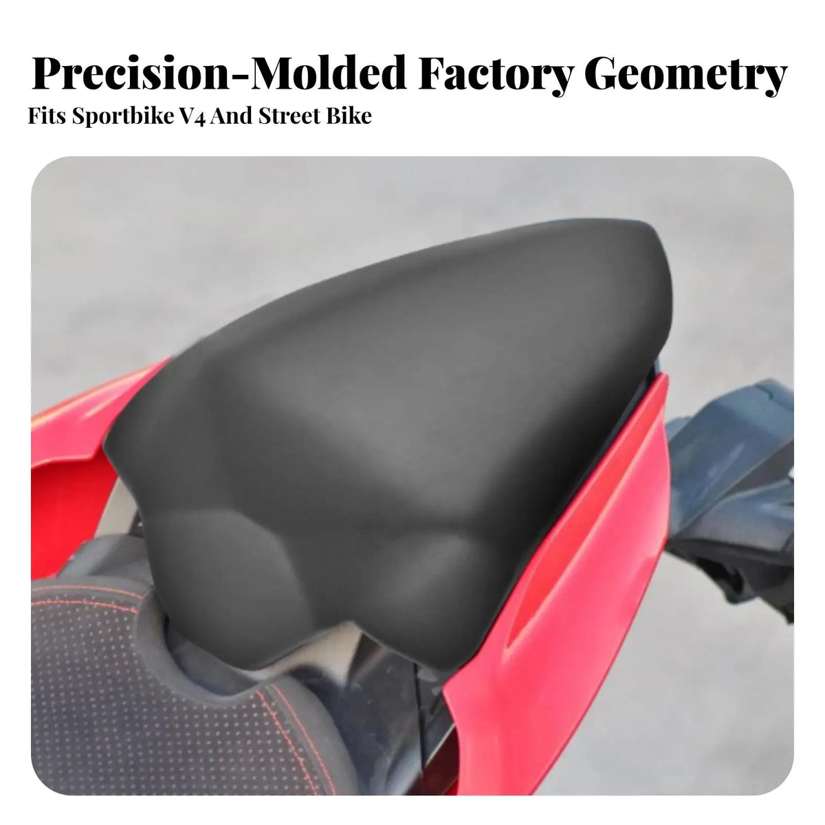 Motorcycle Rear Seat Cushion PU Leather Pillion Pad 1100 V4 Motorcycle Seat Cushion PLUSH