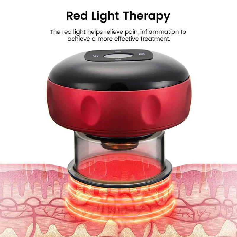 Smart Electric Heated Cupping Massager – Back, Neck & Body Electric Cupping Massager PLUSH