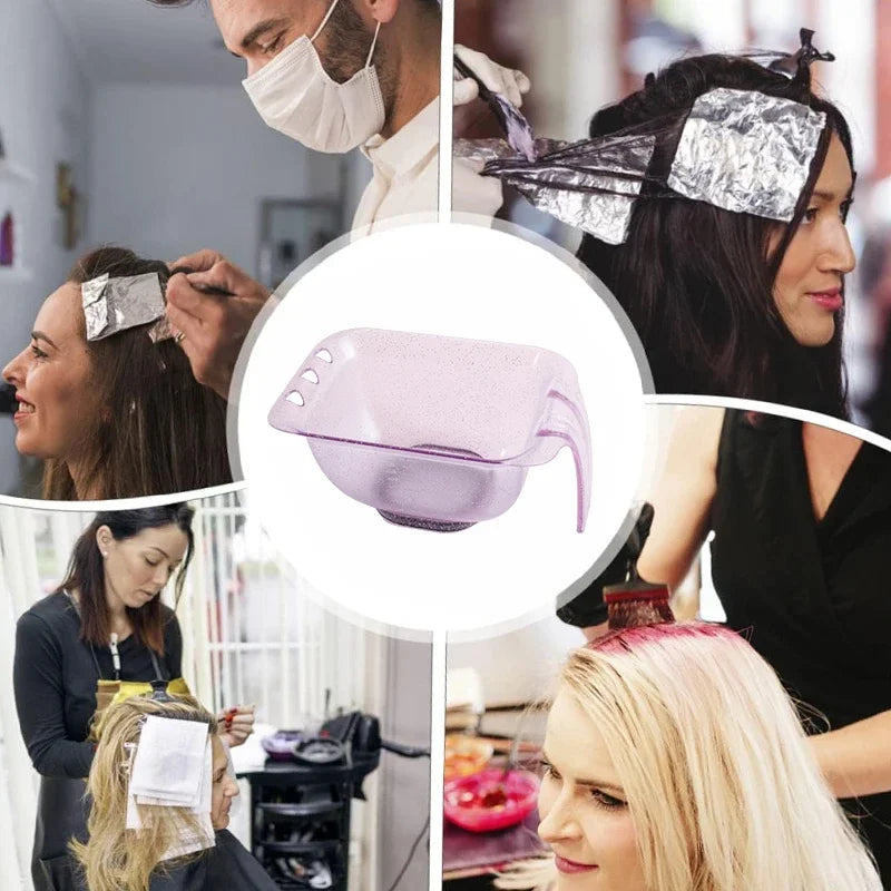 WANMEI Glitter Hair Color Mixing Bowl – Hairstylist Essential Hair Dye Mixing Bowl PLUSH