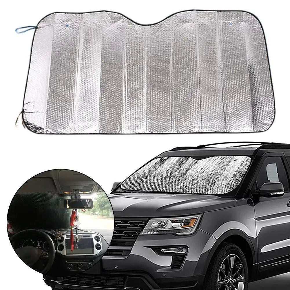 Foldable Aluminum Foil Car Windshield Sunshade – UV Protection Car Window Sunshade PLUSH