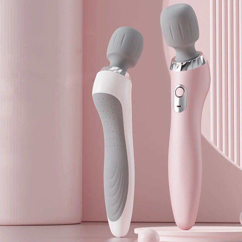 USB Rechargeable Vibration Massage Stick – Neck Back & Legs Vibration Massage Wand PLUSH