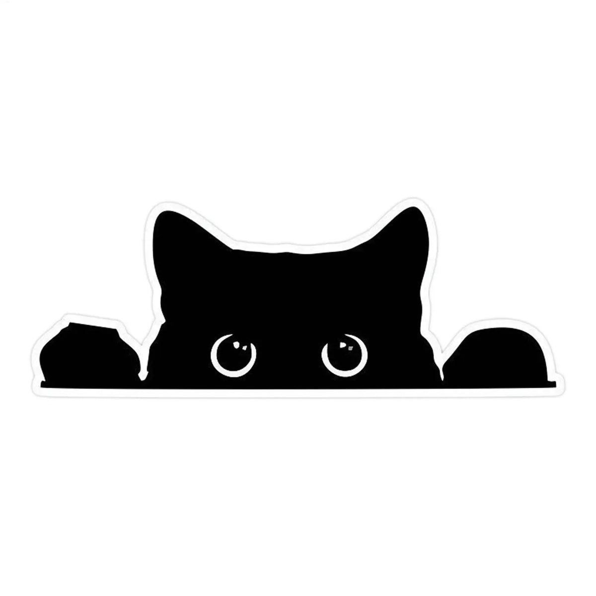 Peeping Cat Vinyl Car Sticker – Waterproof PVC Decal Car Decal Sticker PLUSH