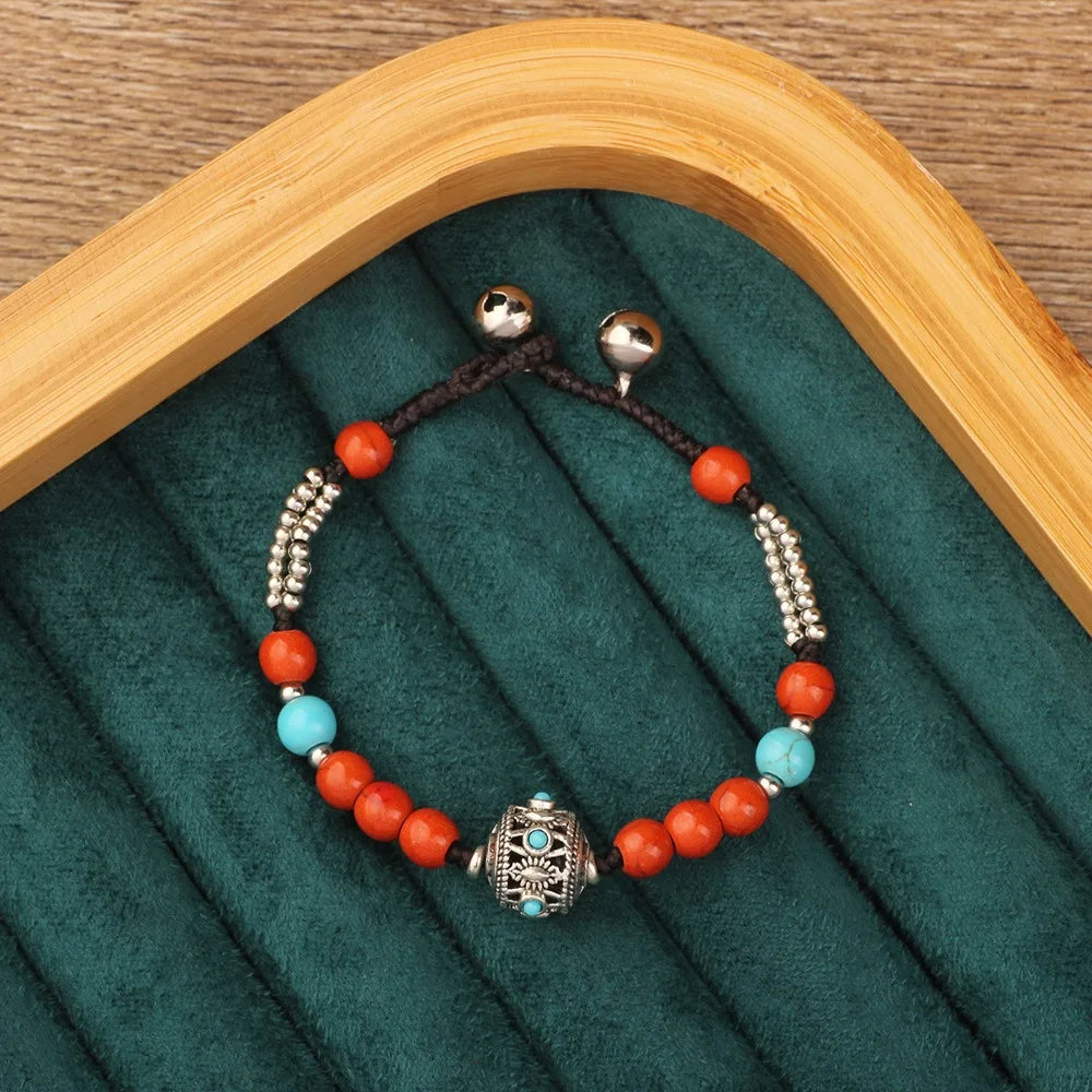 Tibetan Bohemian Beaded Bracelet – Colorful Ethnic Vintage Style Beaded Bracelet PLUSH Style 6