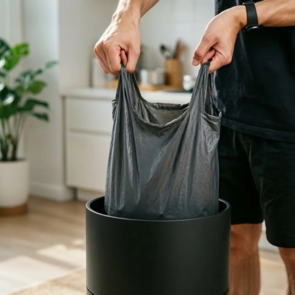 50/100PCS Vest-Style Disposable Trash Bags | Plastic Bin Liners Plastic Bin Liners PLUSH