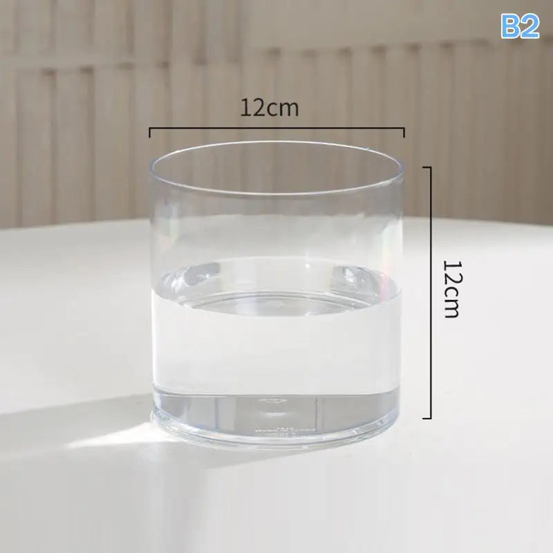 Transparent Acrylic Flower Pot – Square & Round Desktop Planter Decorative Planter PLUSH B2