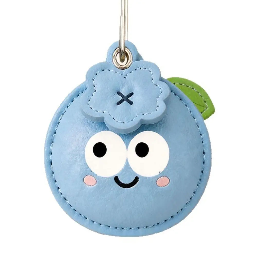 Blueberry PU Leather Keychain – Cute Cartoon Bag Charm Leather Keychain PLUSH