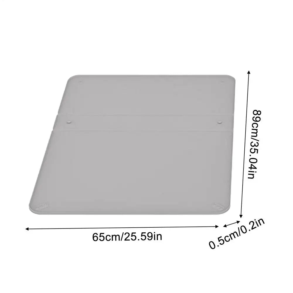 Foldable Silicone Dog Pee Pad Holder | Non-Slip Potty Tray Dog Potty Tray PLUSH Gray