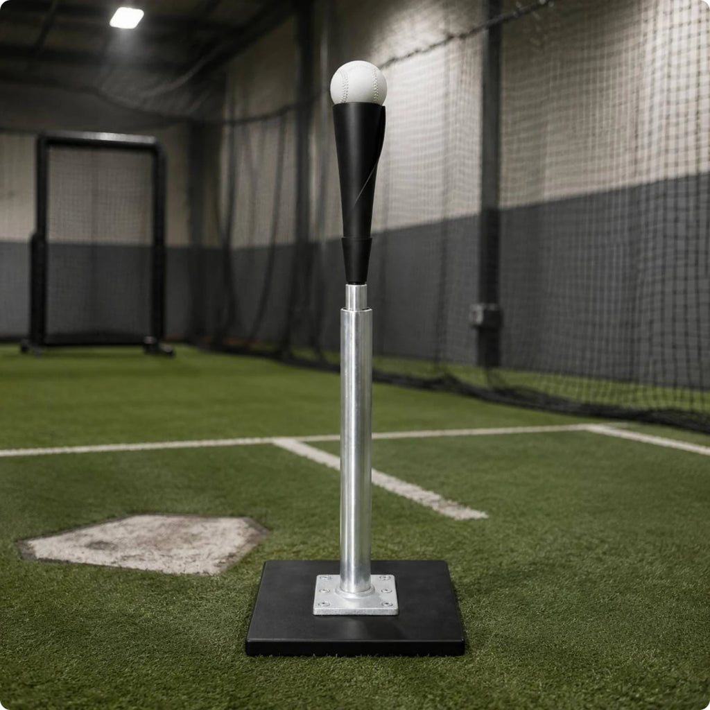 Height Adjustable Baseball Batting Tee – Heavy Base Rubber Top Baseball Batting Tee PLUSH