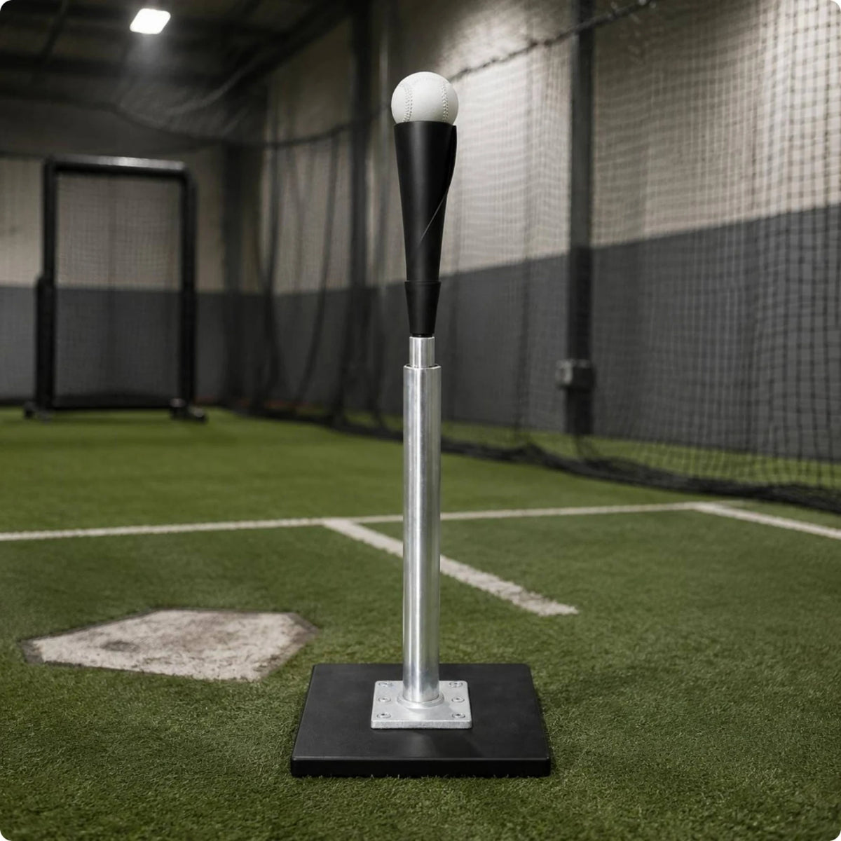 Height Adjustable Baseball Batting Tee – Heavy Base Rubber Top Baseball Batting Tee PLUSH