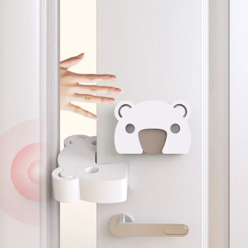 Baby Safety Door Stopper – Cartoon Bear EVA Finger Guard Baby Door Stopper PLUSH